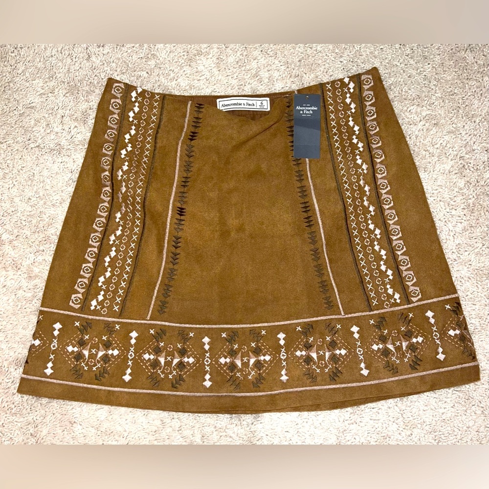 NWT Abercrombie & Fitch faux suede skirt